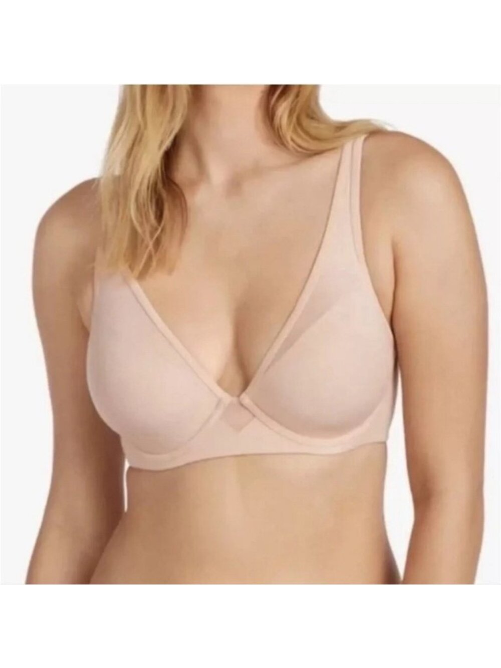 Thirdlove 24/7 Pima Cotton Plunge Bra EUC